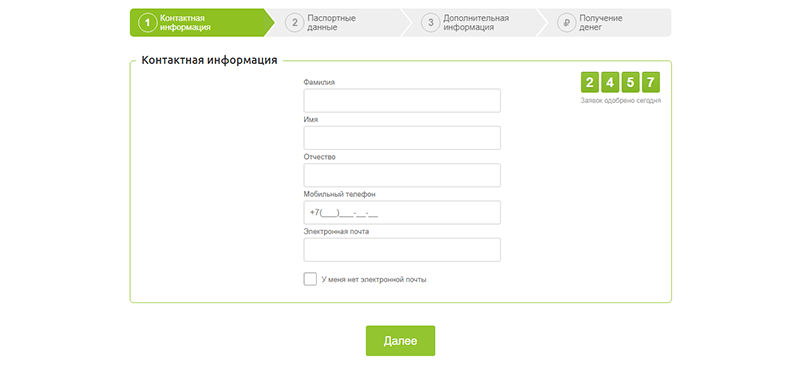 Оформление заявки в МаниМен в Липецке